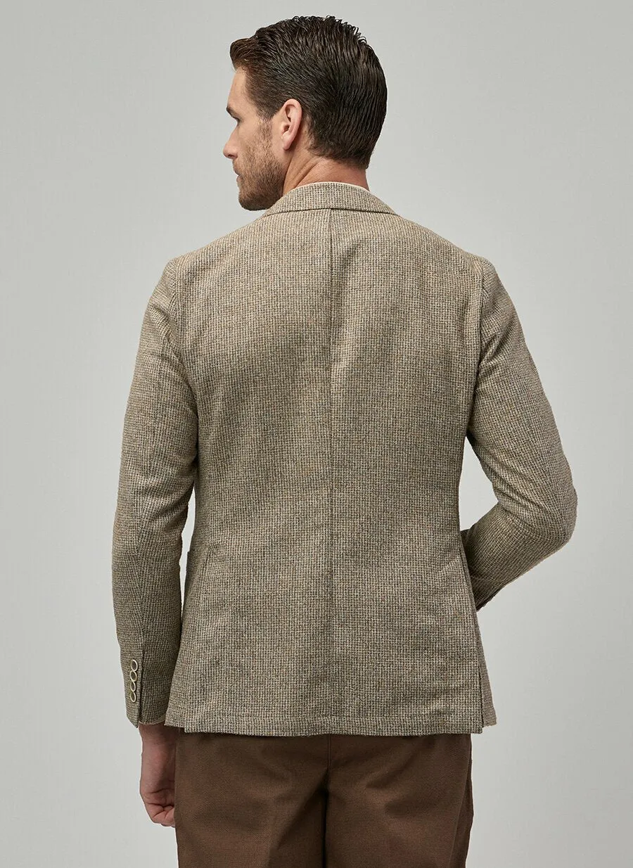 16886 Brown Slim Fit Jacket