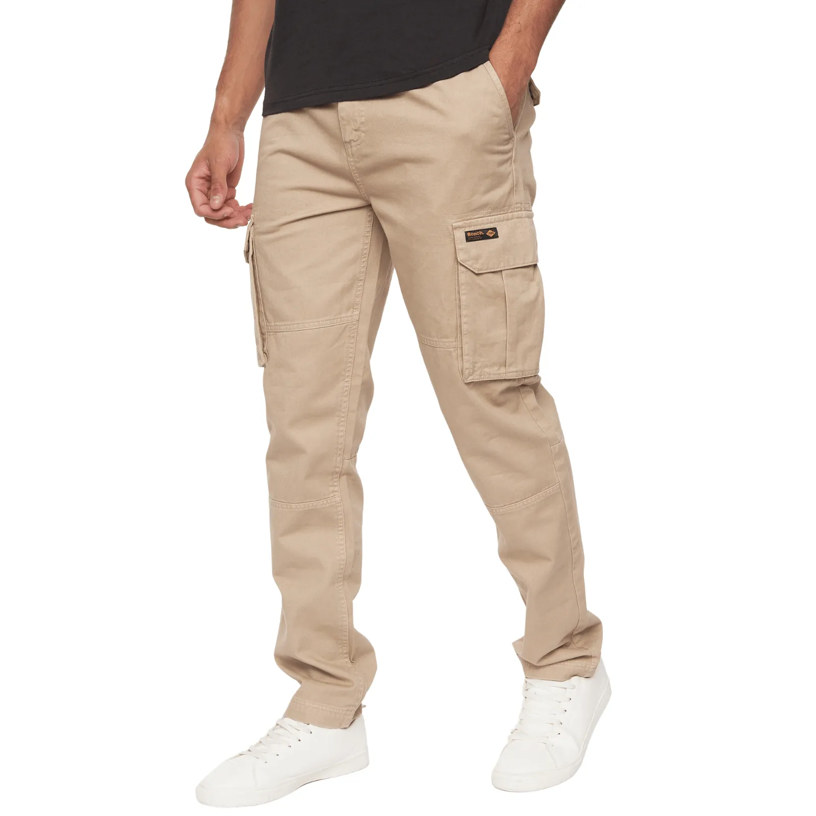 Bench Mens Sergei Multi Pocket Cotton Cargo Pants