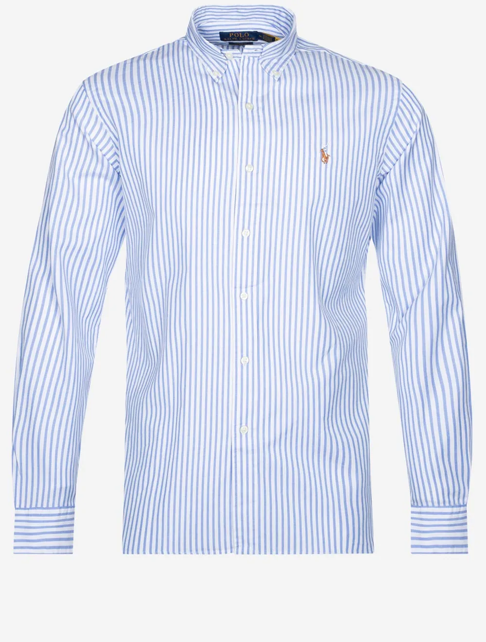 Buttondown Oxford Stripe Shirt Blue