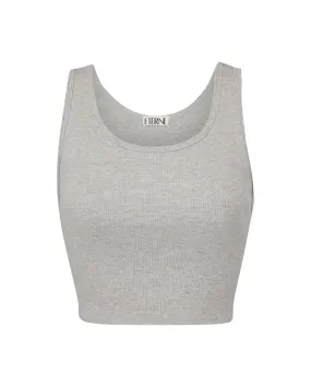 Cropped Scoop Neck Tank