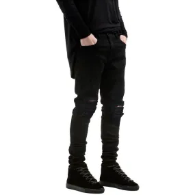 Distressed Ripped Slim Fit Pants