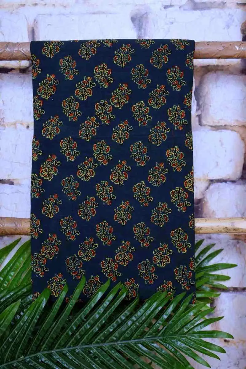 Green Special Ajrakh Shibori Cotton Suit