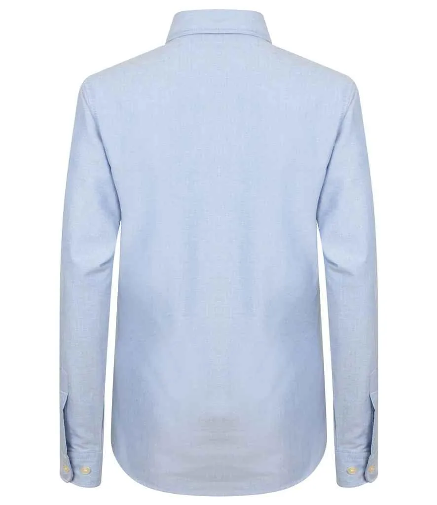 Henbury Ladies Long Sleeve Classic Oxford Shirt