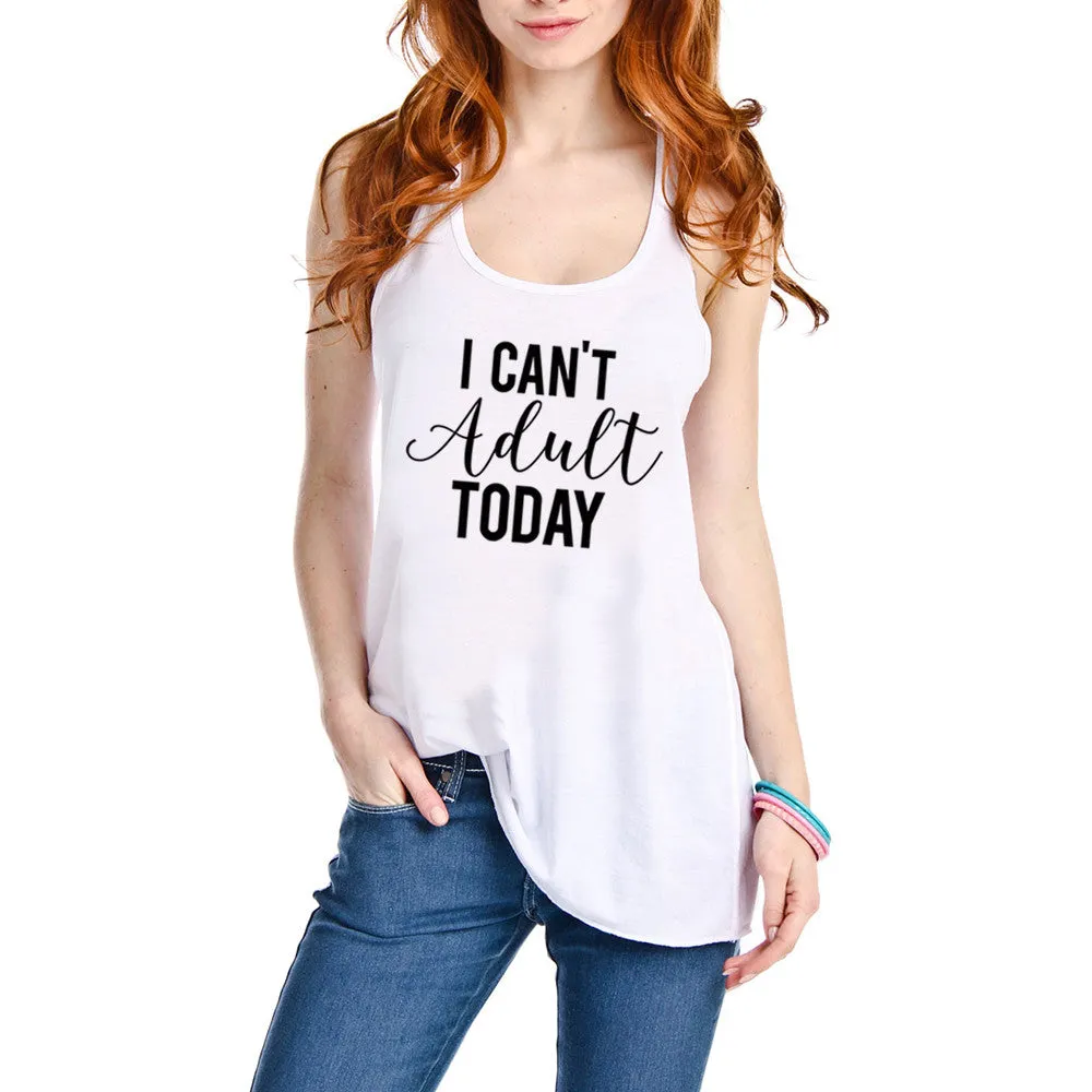 I Can't Adult Today Wholesale Fashion Tank Tops