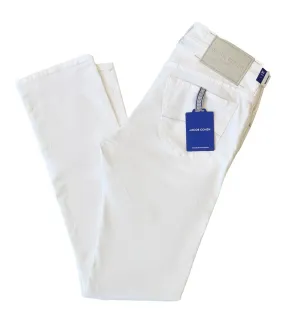 JACOB COHEN 5-Pocket Slim Fit White Denim