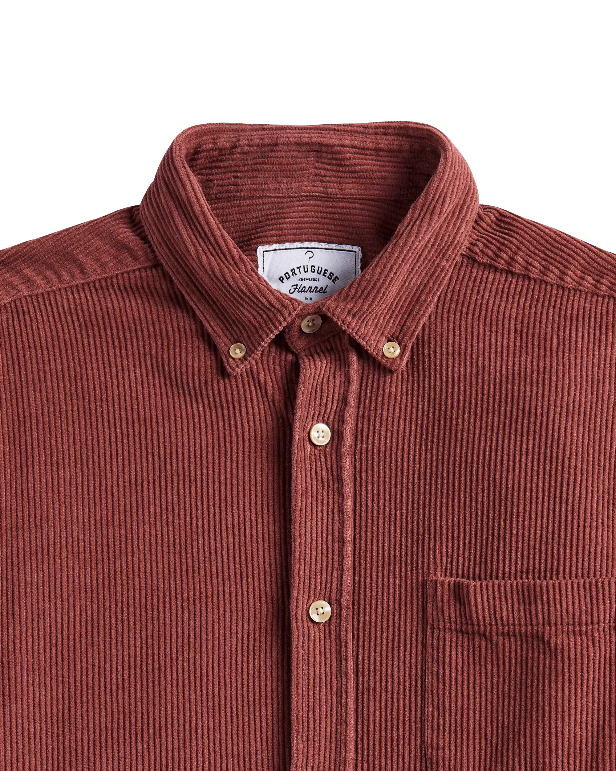 Lobo Corduroy Shirt - Bordeaux