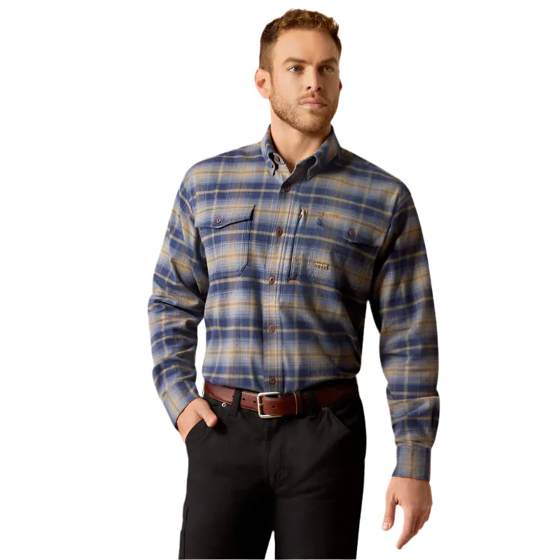 Men's Ariat Rebar Flannel DuraStretch Work Shirt 10052803