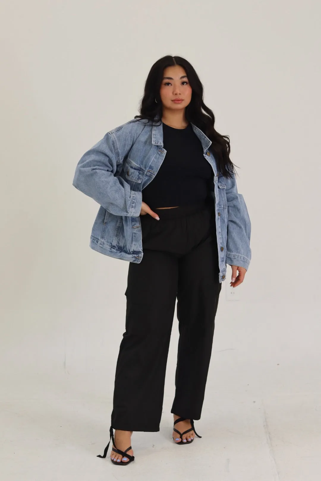 Nylon Cargo Trousers