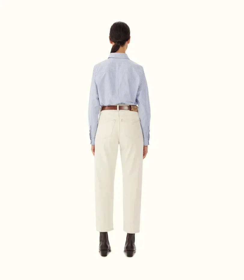 R.M.Williams - Olney Riding Shirt - Stripe - Blue & White