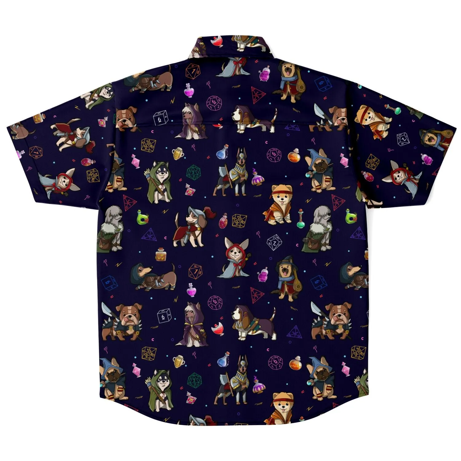 Role Playing Dogs Button Up Shirt