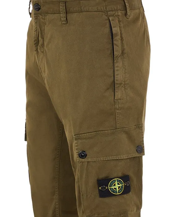 Slim Fit Cargo Pants - OLIVE