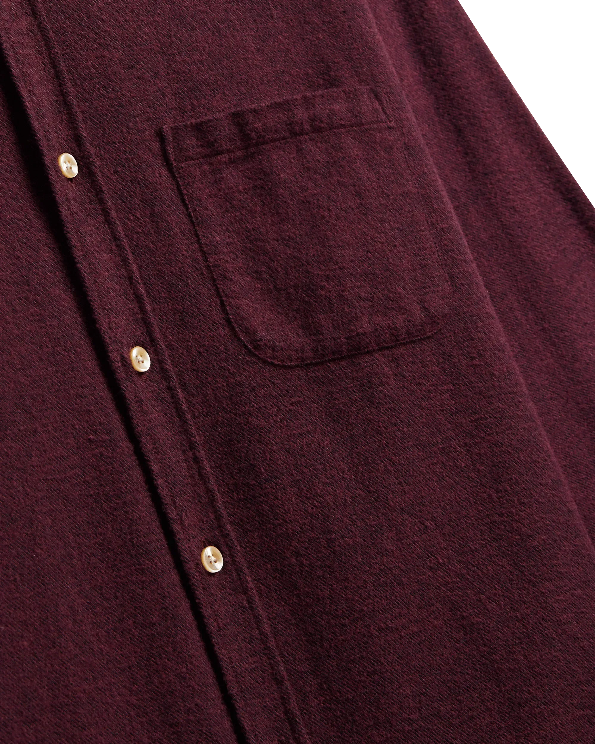 Teca Flannel Shirt - Bordeaux