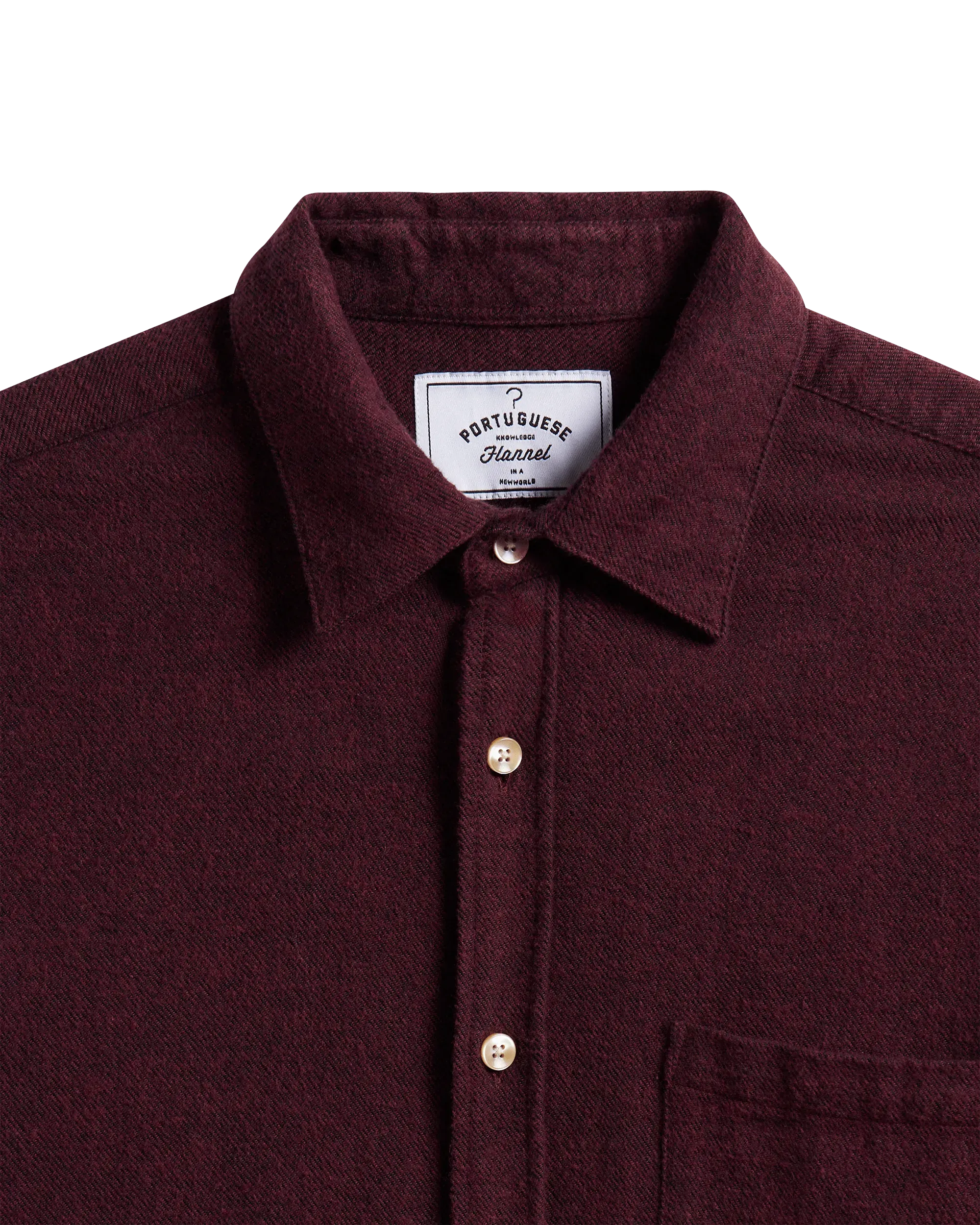 Teca Flannel Shirt - Bordeaux