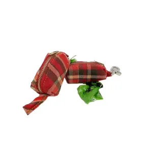 Upcycled Flannel Dog Poop Bag Dispenser