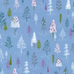 Winter Days Periwinkle Trees
