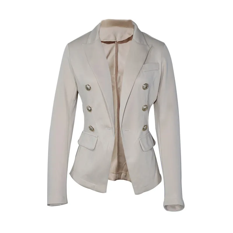Wjczt 2022 Commuter Office SUIT Women&#39;s Suit women jacket One Piece Slim Solid Color Fashion Casual Suit Short Jacket Women