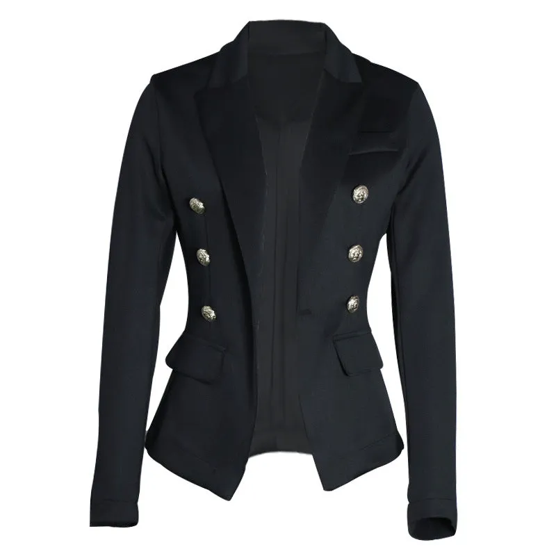 Wjczt 2022 Commuter Office SUIT Women&#39;s Suit women jacket One Piece Slim Solid Color Fashion Casual Suit Short Jacket Women
