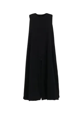 WOOL GABARDINE BALLOON DRESS